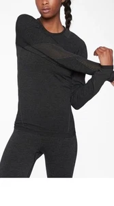 NWT ATHLETA Black Caliber Yoga & Fitness Top #353888 Size XL Charcoa/Black - Picture 1 of 14