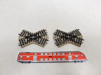 Märklin H0 AC 2x 5211 Crossing M Track Short 48° Very Good #EH297-0, 5 - Image 1 of 3