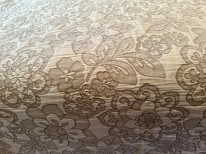 THE COMPANY STORE HEAVY WEAVE BEDSPREAD PILLOW SHAMS 92”X84” CREAM & TAUPE 9 LB - Picture 1 of 21