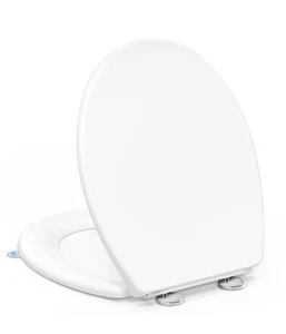 YEAUPE PRO Toilet Seat Soft Close - O Shape White Toulet Seats with Lid - Picture 1 of 6