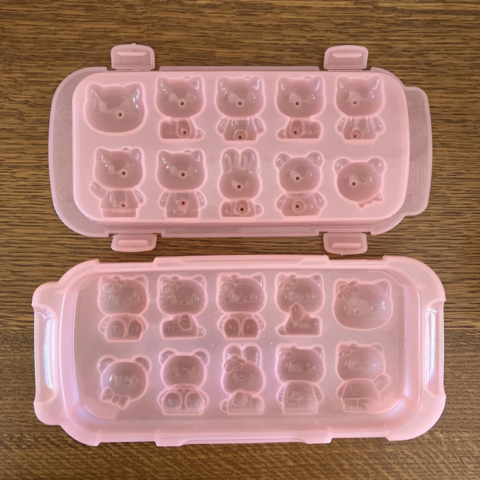 Molde Bandeja Cubitos de Hielo Sanrio Hello Kitty and Friends Vintage 1998 Cóctel Hawaii Foto 1 de 1