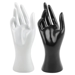 , Confezione da 2 Manichini Femminili Mano Gioielli Espositore Supporto per Braccio... - Foto 1 di 7