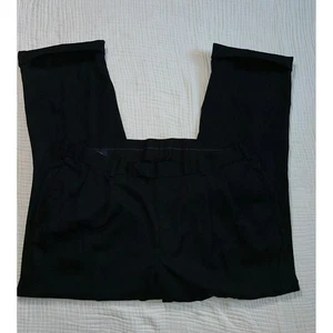Brooks Brothers Madison Wool Dress Pants Pleated Cuffed Men's Black 40x30 - Picture 1 of 5