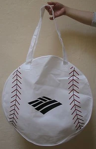 BANK OF AMERICA BASEBALL RALLY TOTE WHITE BAG ADVERTISING COLLECTIBLE FREE SHIP - Picture 1 of 5