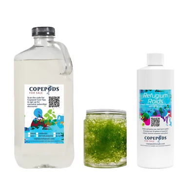 COPEPODS FOR SALE Refugium Starter Kit: 1 Cup Chaeto, 32oz 5-Species Pods & 16oz Refugium Roids