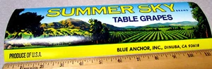 Vintage Original Summer Sky Obstkiste Etikett, bunt New Old Stock - Bild 1 von 3