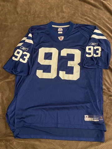 #93 Dwight Freeney Indianapolis Colts Mens Reebok NFL Jersey Size XXL Cover