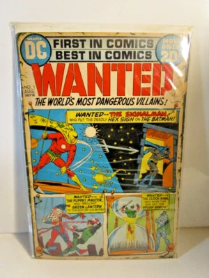 WANTED World’s Most Dangerous Villains #1 (1972) DC comics BAGGED BOARDED - Image 1 of 2