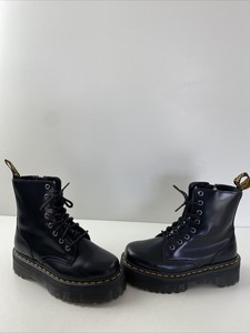 platform doc martens with zipper