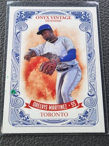 ORELVIS MARTINEZ 2021 ONYX VINTAGE EXTENDED BASEBALL BlueJays PROSPECT Base CARD