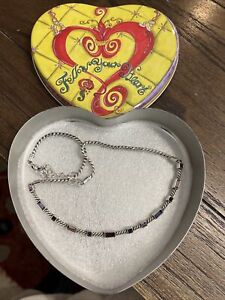 Brighton MODERNA Purple Crystal Necklace Retailed $78 W/Heart Tin RETIRED