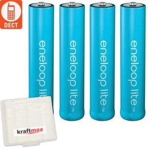 4 x Eneloop LITE AAA Micro Akkus z.B. für DECT Telefone - bis zu 3000 LADEZYKLEN - Bild 1 von 1
