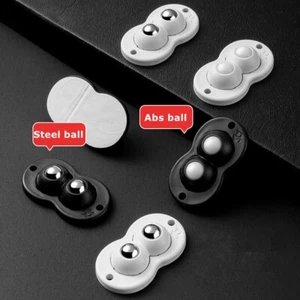 Universal Sticky Paste Self Adhesive Mini Swivel Wheels for Small Furniture - Picture 1 of 15