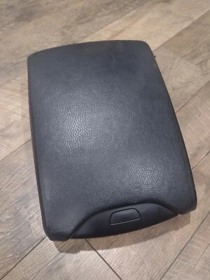 00-06 BMW X5 BLACK LEATHER CENTER CONSOLE ARM RESTER LID Foto 1 de 4