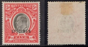 MONTSERRAT Sc 47 SPECIMENT MINT HR FVF - Picture 1 of 1