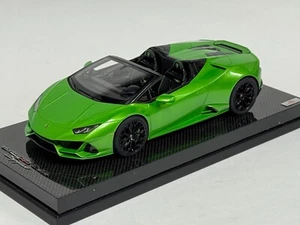 1/18 MR Collection Lamborghini Huracan Evo Spyder Viper Green LAMBO037A Carbon - Picture 1 of 8