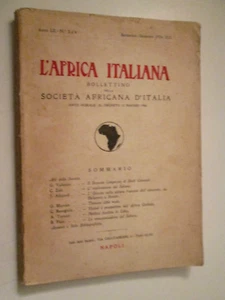 L’AFRICA ITALIANA,Bollettino soc. Africana d’Italia,1934#ESPLORAZIONE SAHARA/LIB - Foto 1 di 9
