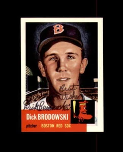 Autógrafo Dick Brodowski firmado a mano 1991 1953 Topps Archives Boston Red Sox - Imagen 1 de 2