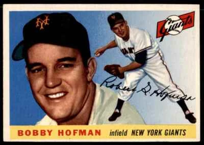 1955 Topps Bobby Hofman New York Giants #17 - Image 1 of 2