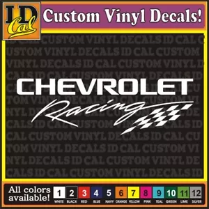 Chevrolet Racing vinyl car truck window Racing Stripe Decal Sticker 8" - Picture 1 of 1