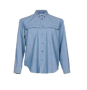 Maison Martin Margiela Mens Denim Blue Western Casual Cotton Button Shirt L 41 - Picture 1 of 8