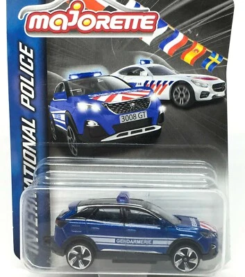 Majorette Peugeot 3008 GT Gendarmería Azul Oscuro 1:61 (3") 205L Paquete Largo Foto 1 de 4