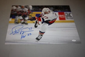 NEW YORK ISLANDERS PIERRE TURGEON SIGNED AUTOGRAPHED 16X20 PHOTO W/HOF JSA - Picture 1 of 1