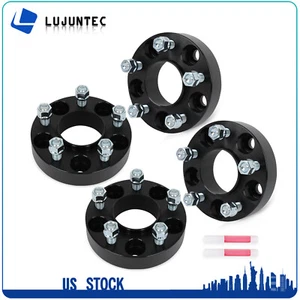 5x115 (4) Hubcentric Wheel Spacers Fits Jeep Wrangler & Dodge M14x1.5 71.5mm CB - Picture 1 of 15