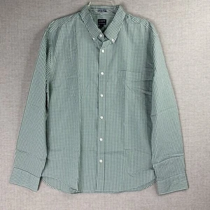 Camisa J CREW Para Hombres XL Verde Cuadros Delgada Desacogida Rendimiento Abotonada Preppy Nueva Con Etiquetas - Imagen 1 de 9