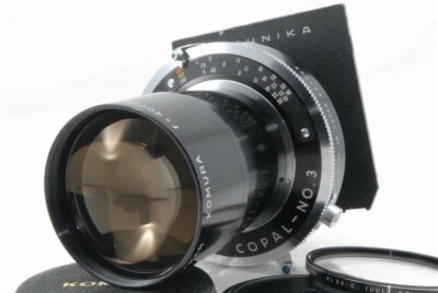 Lente Exc Sankyo Sohki Komura 400 mm f/6,3 f 6,3 con copal No,3 *3401068 Foto 1 de 4