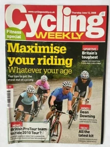 CYCLING WEEKLY - 12 JUNE 2008 - MAXIMISE YOUR RIDING - BRITIANS TOUGHEST - Picture 1 of 1