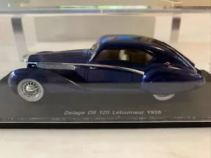 DELAGE D8 120 LETOURNER 1938 1/43 MODELLINO AUTO IN RESINA DI SPARK S2707 - Foto 1 di 12