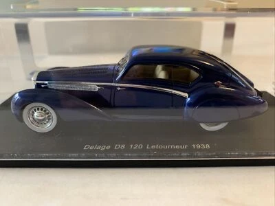 DELAGE D8 120 LETOURNER 1938 1/43 RESIN CAR MODEL BY SPARK S2707 - Image 1 of 4