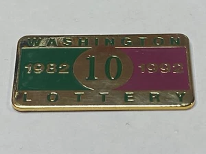 Vecchia spilla bavero cappello lotto stato Washington vintage 10 anni 1982 1992 - Foto 1 di 2