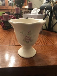 Pfaltzgraff Tea Rose Flower Vase Holder Nice 5” Tall 4-3/4 W - Picture 1 of 6