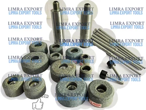 sioux Valve Seat Grinding Wheels Sioux 12 Pcs stones With 6 Pcs Pilots Grey - Picture 1 of 11