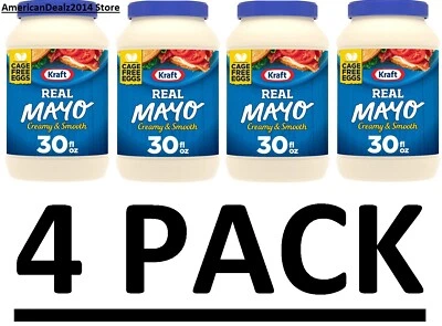 PACK DE 4 - Huevos sin jaula de Mayo real cremosos y suaves Kraft 30 oz (total 120 oz) Foto 1 de 4