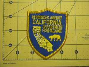 CALIFORNIA DNR FISH & GAME RESOURCES AGENCY Police Patch NATURAL RESOURCES - Picture 1 of 1