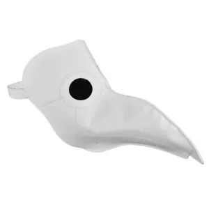 Weiße viktorianische Pest Arzt Maske Vogel Schnabel Nase Halloween Steampunk Kostüm - Bild 1 von 7