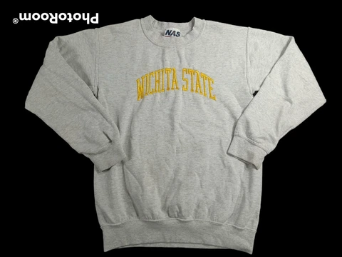 Vintage Wichita State Sweatshirt Size Small Crewneck Gray Embroidered Heavyweigh Cover
