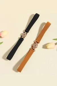 Stylish PU leather belt with alloy buckle - Picture 1 of 11