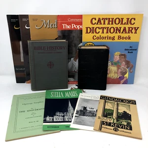 Irish Catholic Lot of Books & Magazines - Chicago, Pope John Paul, 1950s, Bible - Picture 1 of 24