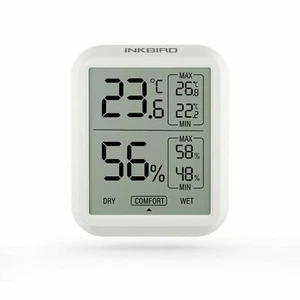 INKBIRD Digital Thermometer Hygrometer Luftfeuchtigkeit Temperaturmesser LCD C/F - Bild 1 von 7
