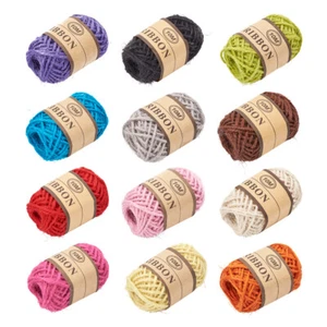24 Rolls Hemp Cord Twine Jute String 12-Color 2mm for DIY Crafts Decoration - Picture 1 of 6