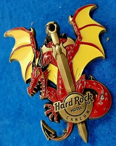 Cancun Hotel México Red Dragon & Dagger Series 2017 Hard Rock Café PIN LE - Imagen 1 de 1