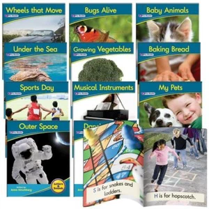 12 Decodable Readers Phase 1 - Phonemic Awareness - NON-FICTION Books - By Junio - Picture 1 of 5