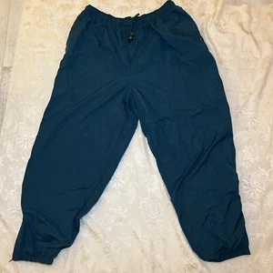 Vintage Catalina Windbreaker Track Pants Green Mens Size XXL Ankle Zip - Picture 1 of 6