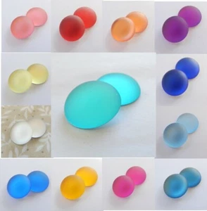 18mm Lunasoft Cabochon - Choose Color - Quantity 1 - Luna Lucite Cabochon - Picture 1 of 16