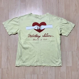 Vtg Mickey Star Disco & Pub Shirt L Single Stitch Tee Logo Chinese Promo 90s - Picture 1 of 9
