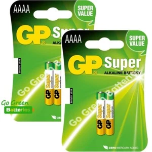 4 x GP AAAA 1.5V Alkaline Batteries MN2500 E96 GP25A LR61 25A Jabra Headset - Picture 1 of 2